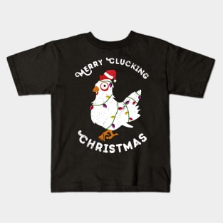 Merry Clucking Christmas Kids T-Shirt